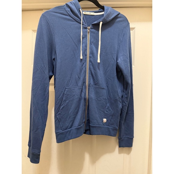 Marine Layer Tops - Marine Layer Women's Blue Full Zip Hoodie Sweatshirt Size S Made in USA‎